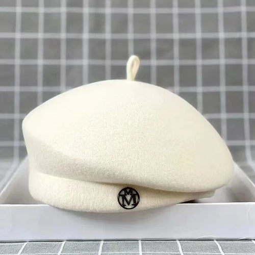 Béret d'hiver en laine feutrée