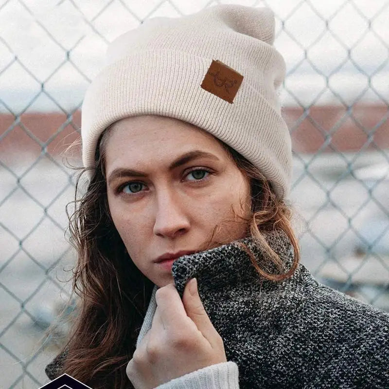 Bonnet d'hiver tricoté homme