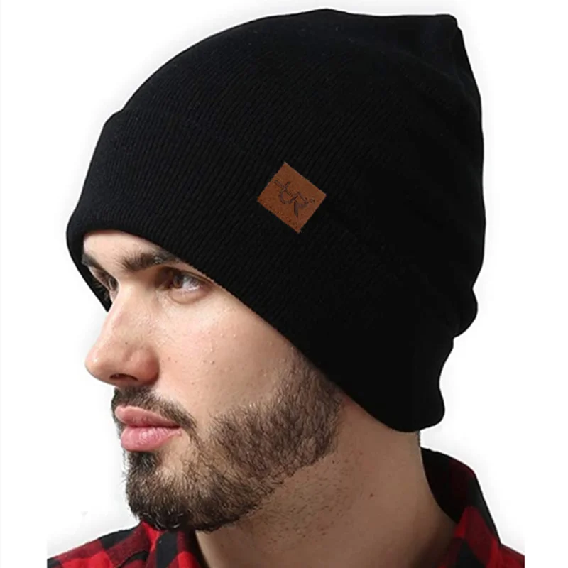 Bonnet d'hiver tricoté homme