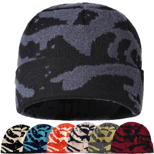 Bonnet tricoté rond en laine
