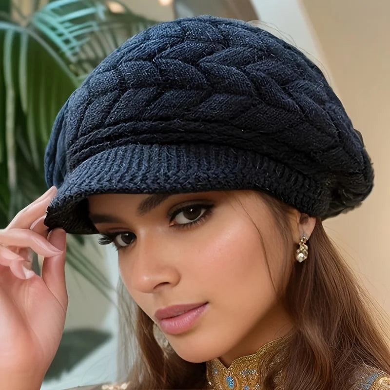 Casquette d'hiver tricoté femme