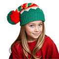 Chapeau bonhomme de neige en laine festif noel