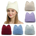 Chapeau chat en laine