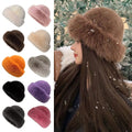 Chapeau d'hiver en fourrure femme