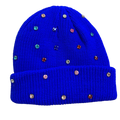 Chapeau d’hiver en laine avec des perles