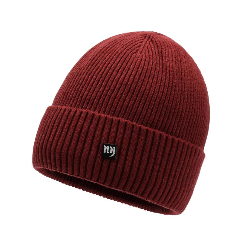 Chapeau en laine bordeaux