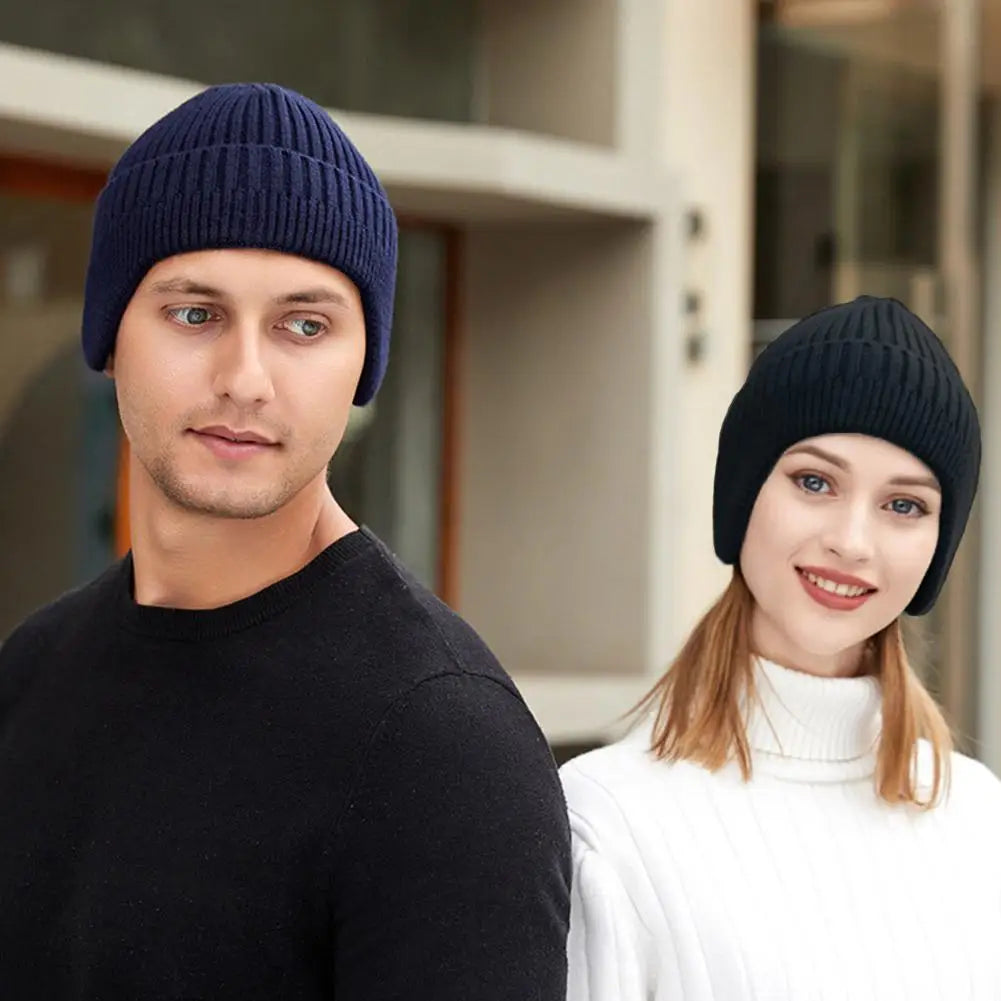 Chapeau en laine cache oreilles