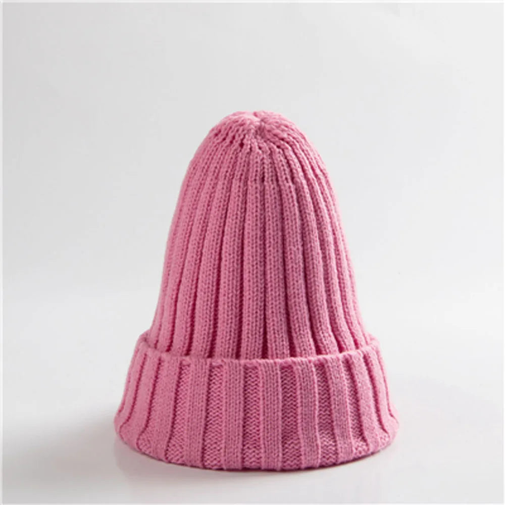 Chapeau en laine tricoté grosse maille