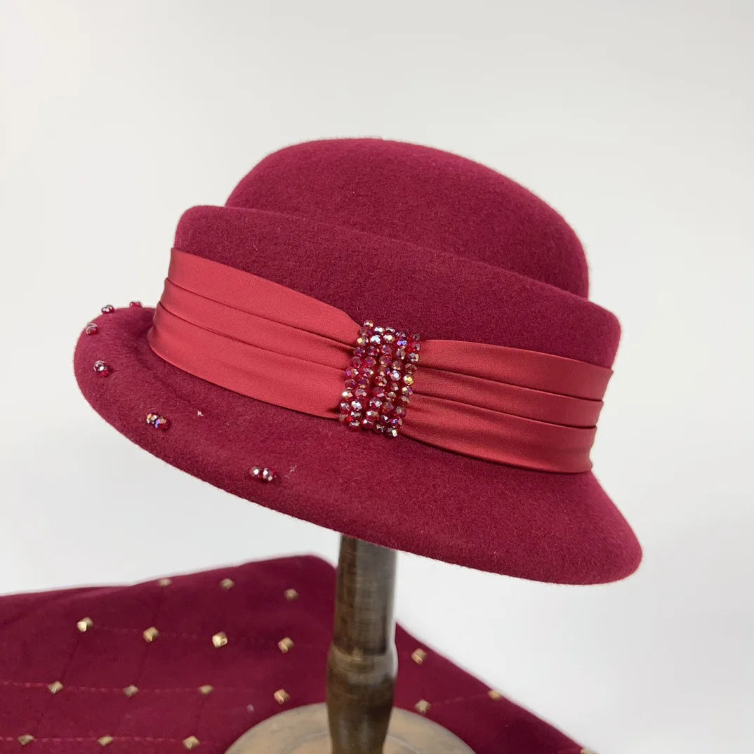 Chapeau feutré en laine
