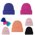 Chapeau à laine rose