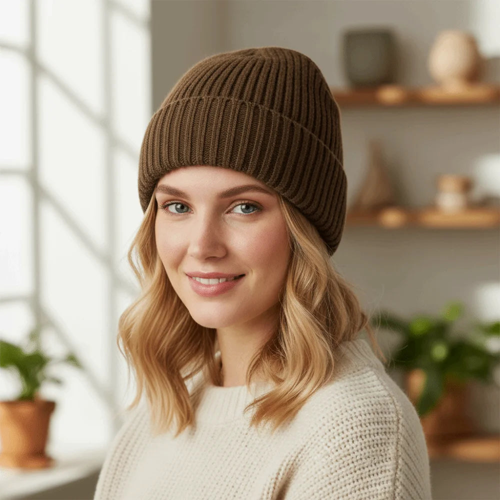 Chapeau mélangé en laine