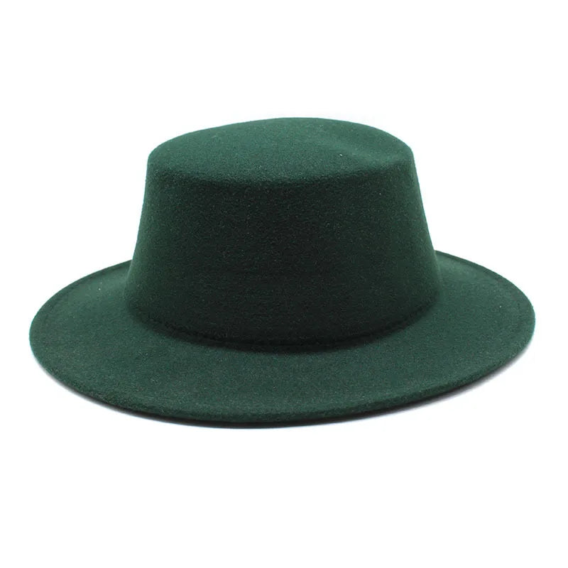 Chapeau rond en laine
