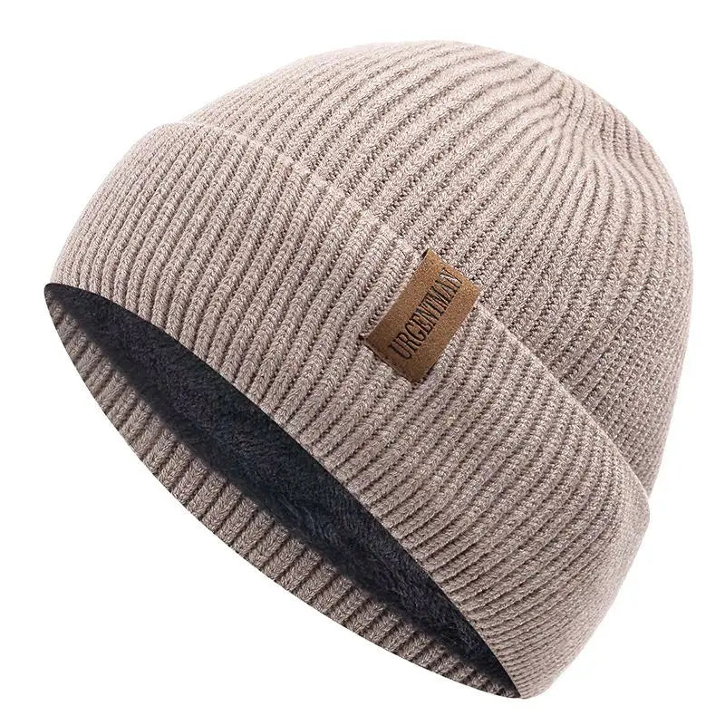 Chapeau et bonnet en laine bleu