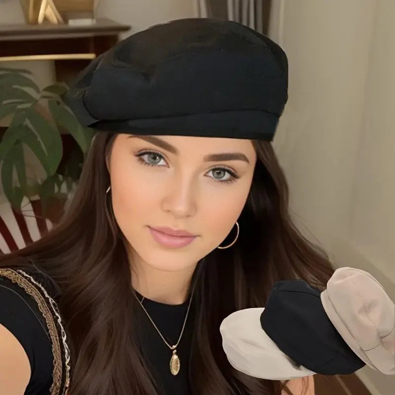Béret en laine tricoté  femme