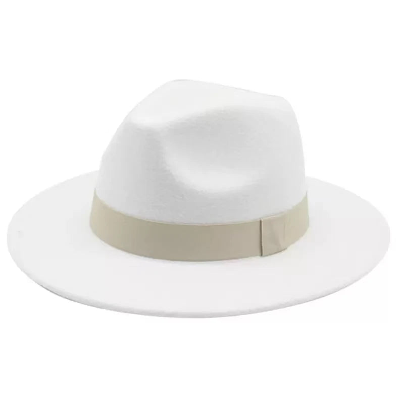Chapeau rond en laine gris