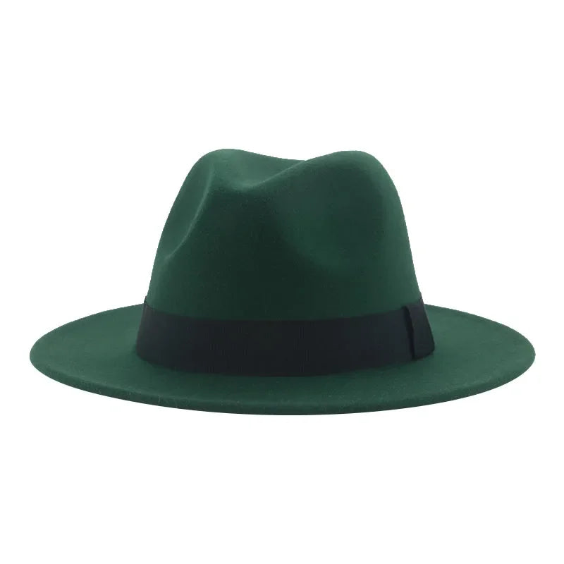 Chapeau rond en laine gris