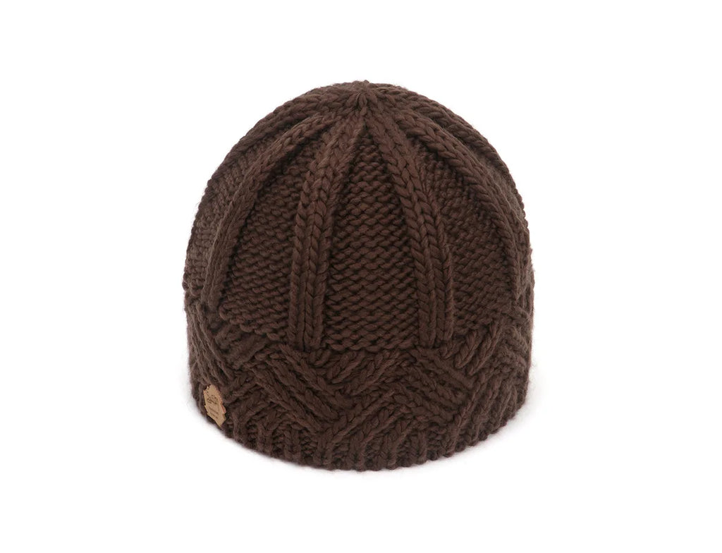 Chapeau fait main en laine gris