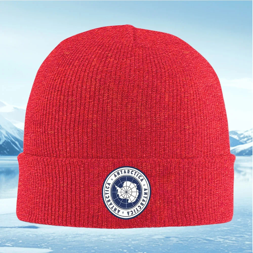 Chapeau mélangé en laine bleu marine