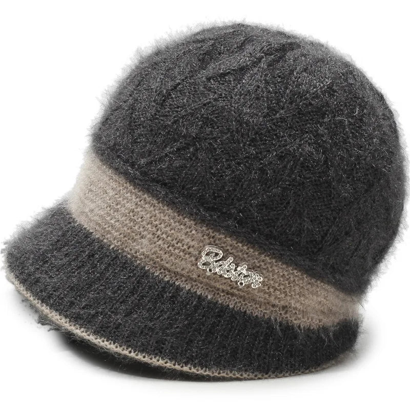 Chapeau bonnet souple en laine bouillie