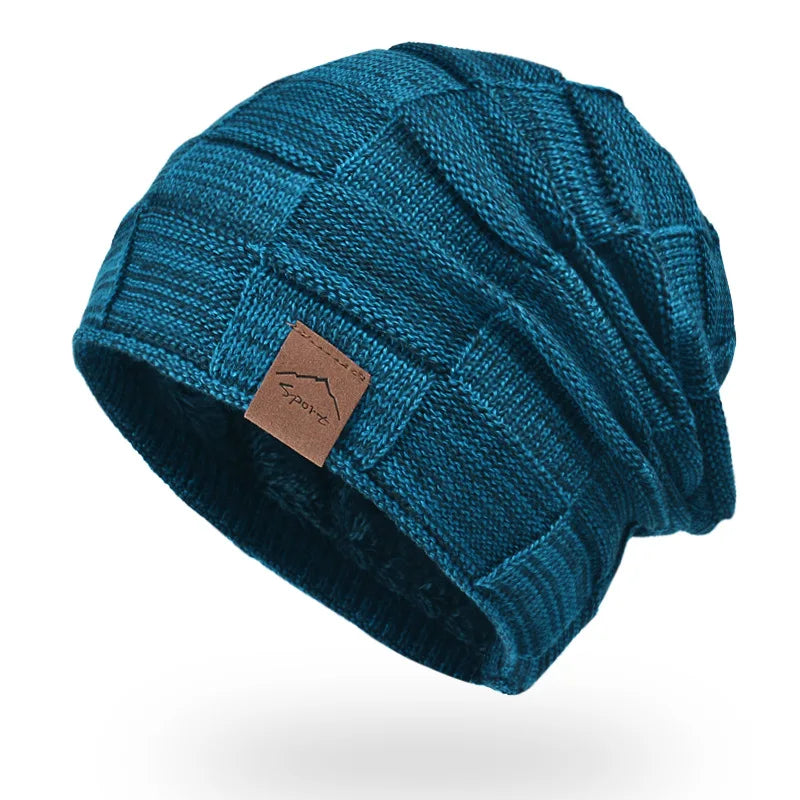Chapeau fait main en laine blanc
