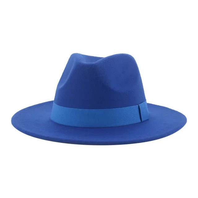 Chapeau rond en laine gris
