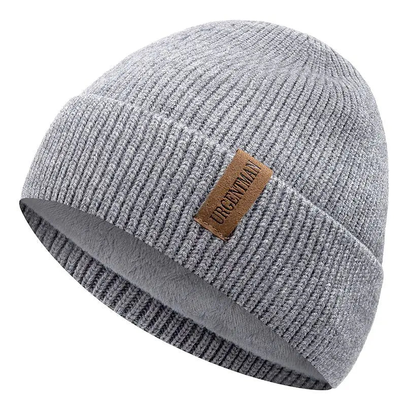 Chapeau et bonnet en laine bleu