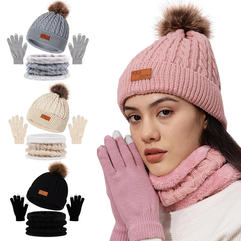 Chapeau en laine tricoté pour adolescents