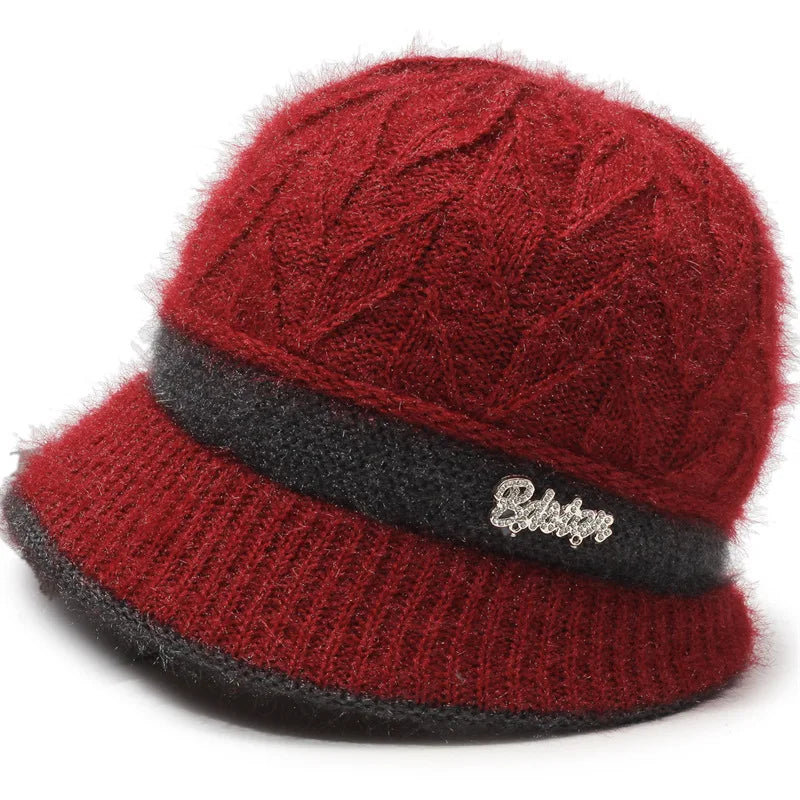 Chapeau bonnet souple en laine bouillie