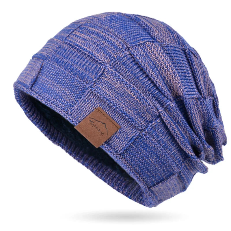 Chapeau fait main en laine blanc