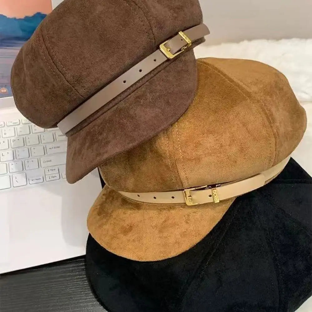 Chapeau et casquette noir en laine