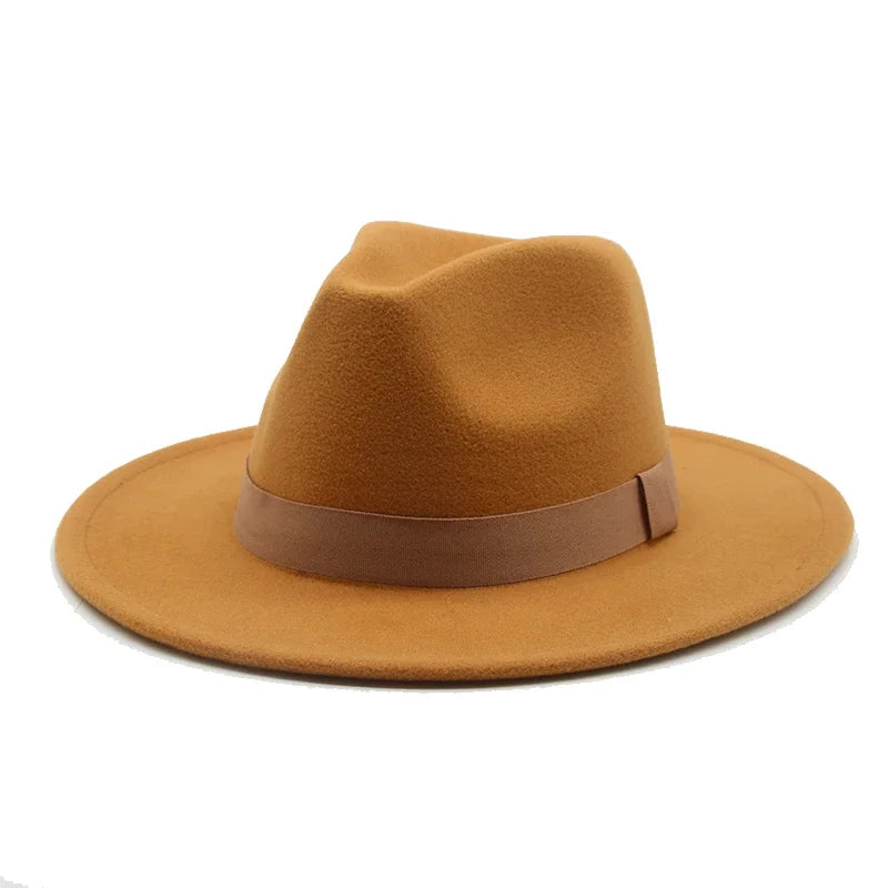 Chapeau rond en laine gris