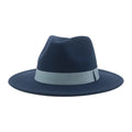 Chapeau rond en laine gris