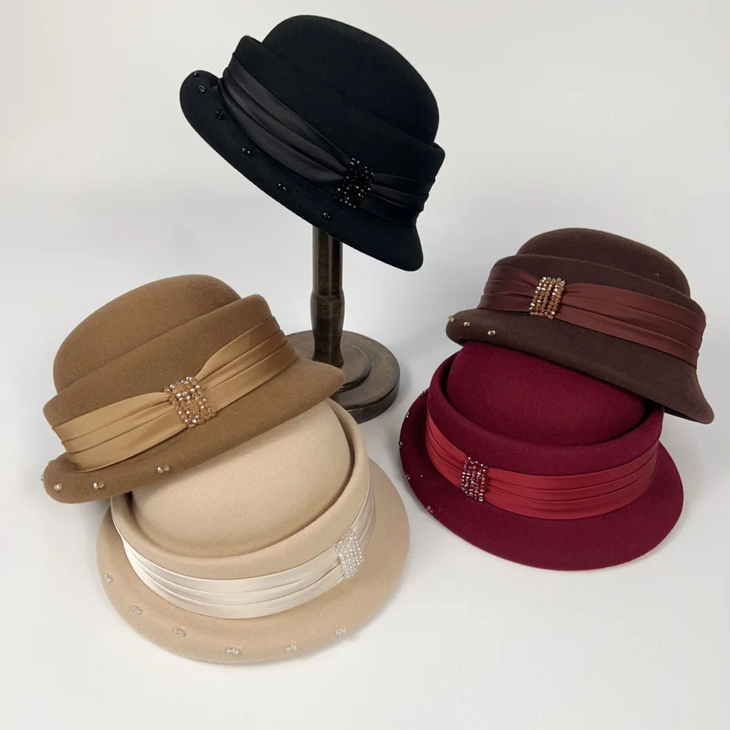 Chapeau feutré en laine