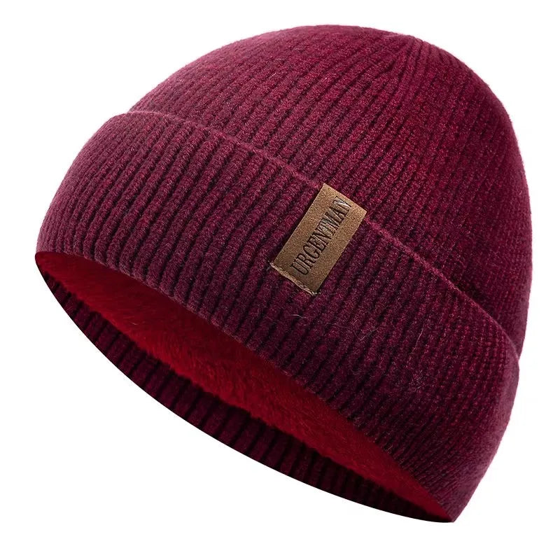 Chapeau et bonnet en laine bleu