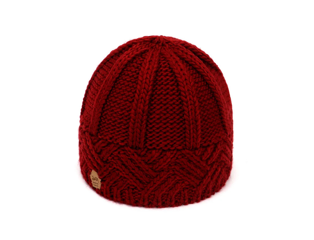 Chapeau fait main en laine gris